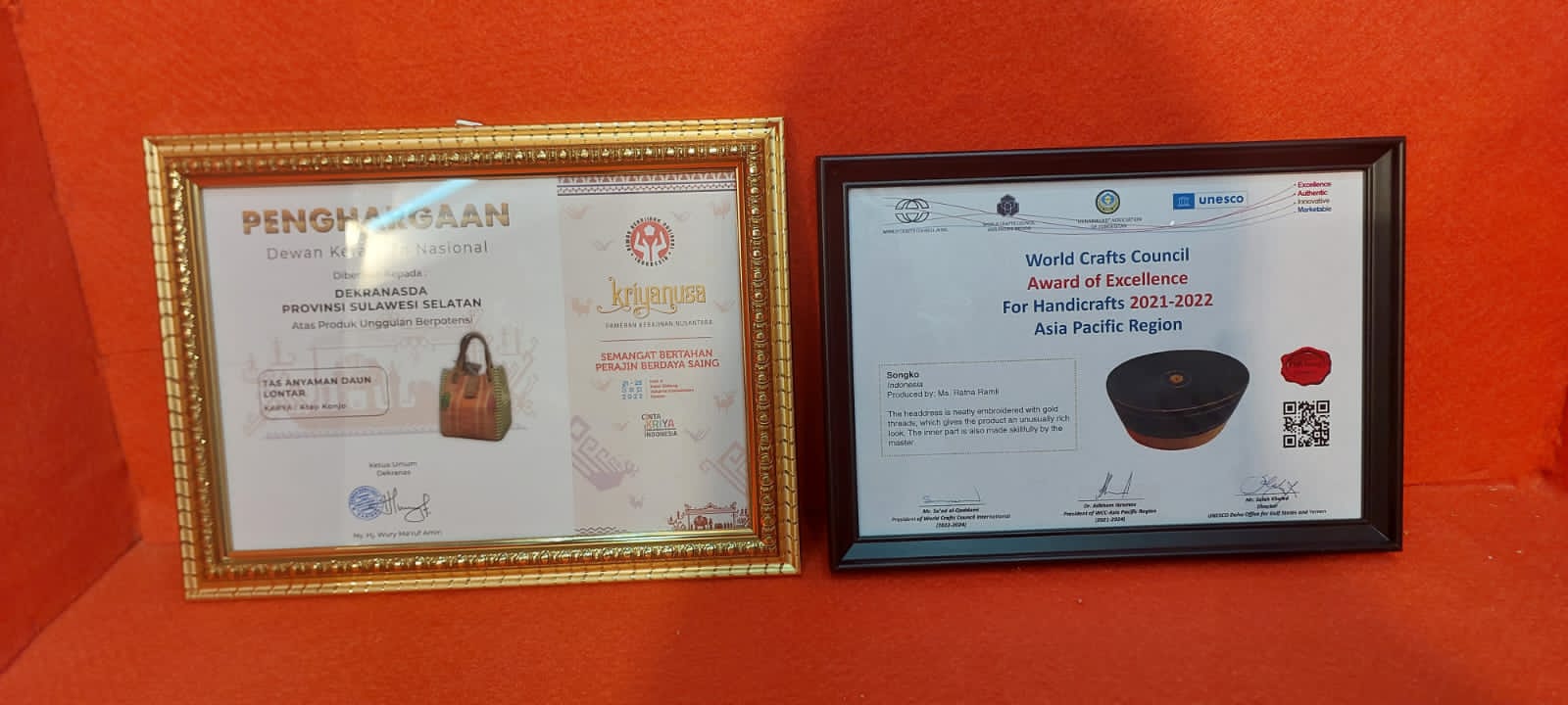 Songkok Bone dan Tas Anyaman Lontar Raih Penghargaan di Pameran Kriya Nusa